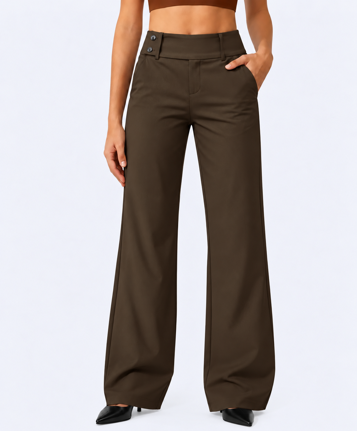 Pantaloni Stretch Quotidiani | Vita Alta & Comfort Tutto il Giorno